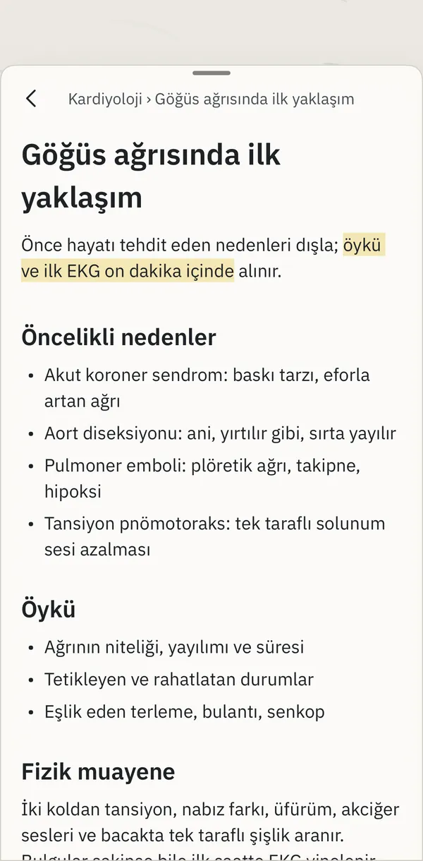 iPhone ekranı: dolu kâğıt sayfada açık not